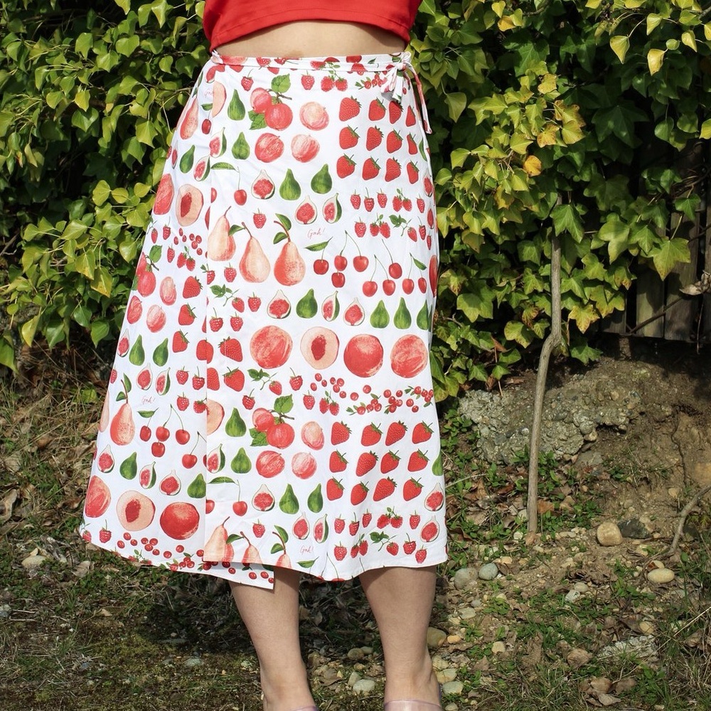 Lisa Says Gah Capri Wrap Midi Skirt - Picture 4 of 7